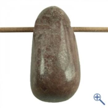 Trommelstein-Anhänger gebohrt - Steinsorte Rhodonit