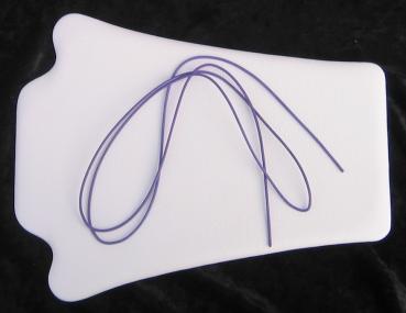 Feines Lederband aus Ziegenleder, Flieder, 1 Stück à 100 cm