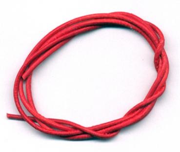 Kräftiges Lederband aus Rindsleder, Rot, 1 Stück à 100 cm