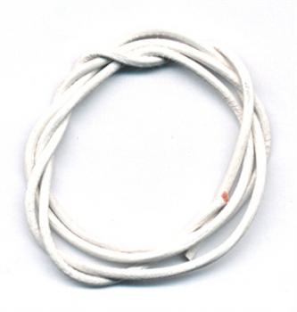 Kräftiges Lederband aus Rindsleder, Weiss, 1 Stück à 100 cm