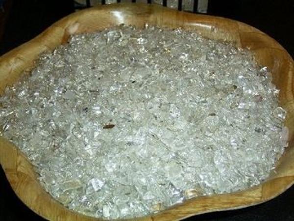 Bergkristall Ladesteine, mini-Trommelsteine, in VE mit 500 g