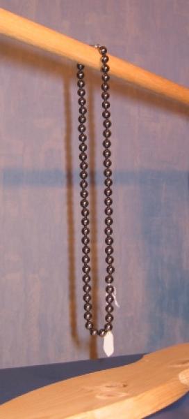 Kugelkette - Steinsorte Hämatit (rek.), 8 mm, Länge ca. 60 cm