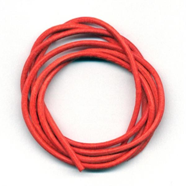 Kräftiges Lederband aus Rindsleder, Orange, 1 Stück à 100 cm
