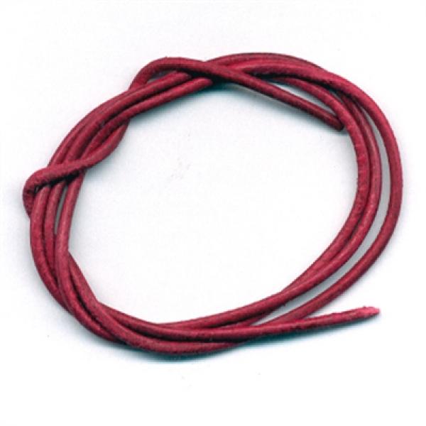 Kräftiges Lederband aus Rindsleder, Weinrot, 1 Stück à 100 cm