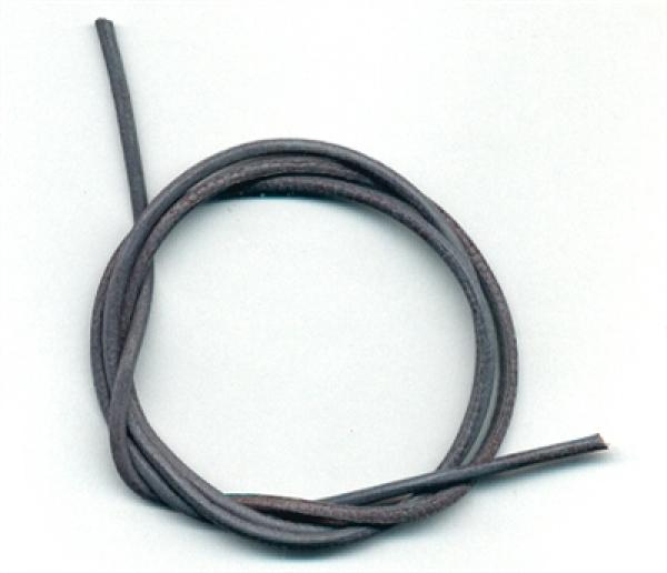 Kräftiges Lederband aus Rindsleder, Grau, 1 Stück à 100 cm