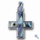 Ocean Jewels® Collier mit Metall-Kette Kreuz gleichschenklig